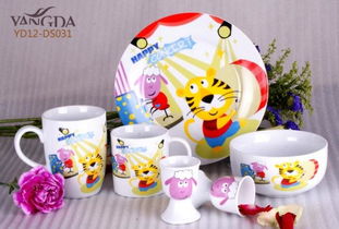 高品質兒童與家庭餐具 符合歐洲食品安全標準的高溫白瓷貼花產品